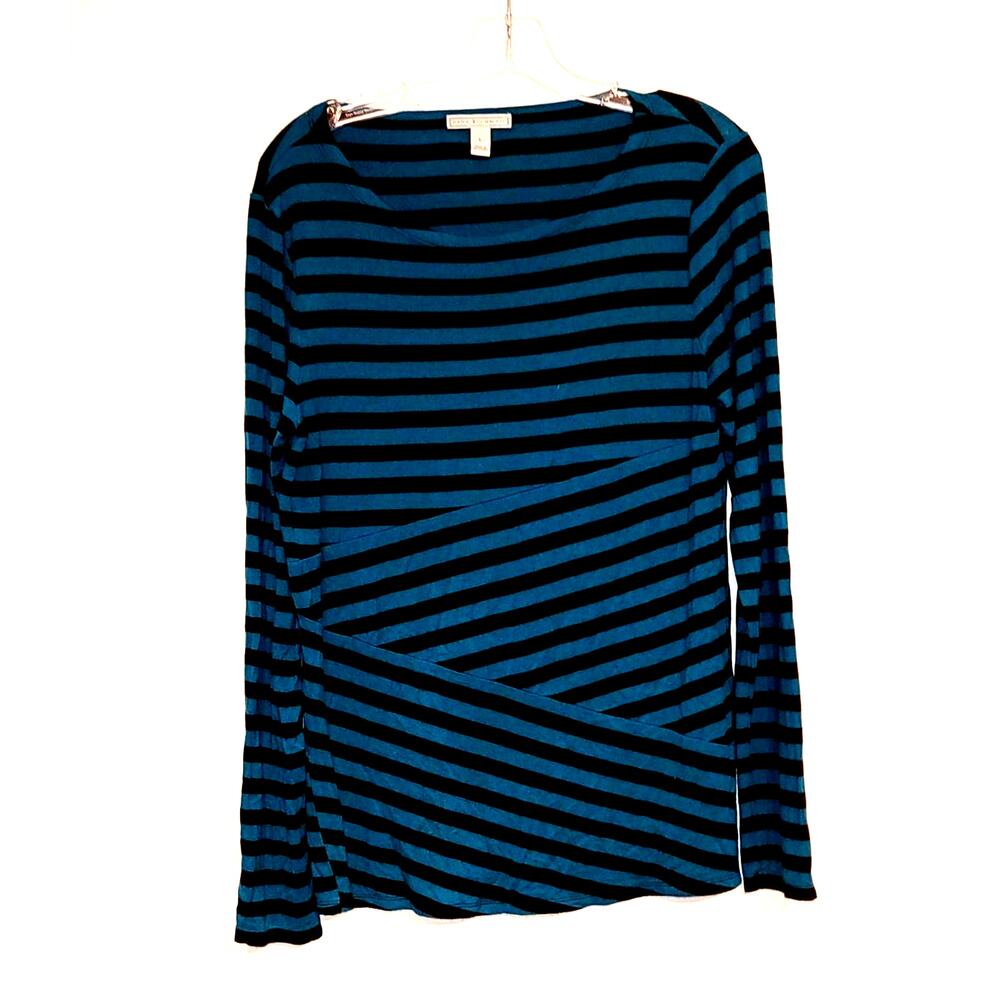 Dana Buchman striped shirt - large